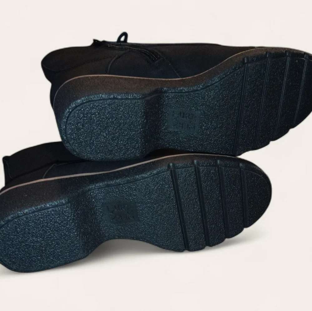 Naturalizer Black Lace-Up Ankle Boots NWOT No Box - Picture 5 of 5